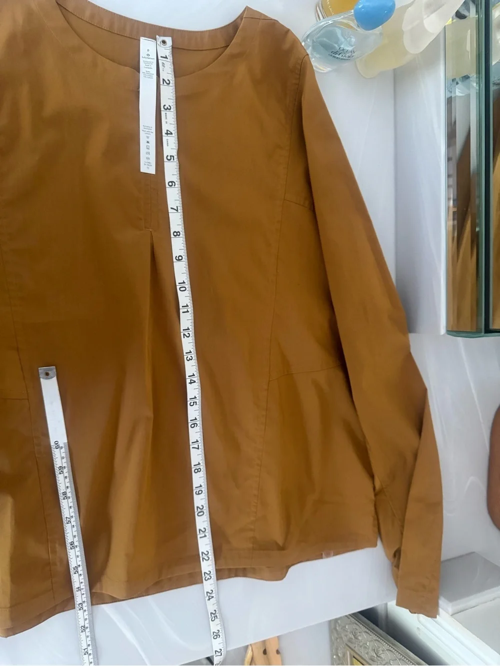 Lululemon NWT  Against Convention LS Shirt Spiced Brown Size 8